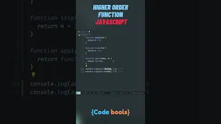 higher order function js for beginners