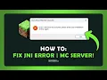 How To FIX JNI Error In Java Minecraft Server Step By Step
