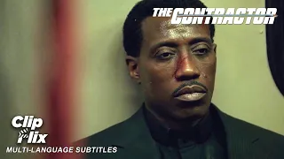 a snipers narrow getaway the contractor wesley snipes lena headey
