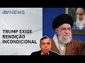 Download Lagu Líder supremo diz que Irã não se renderá após fala de Trump; Marcus Vinícius comenta