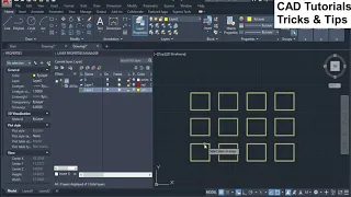 Array edit Autocad Array color Autocad Create Array Modify Array Rectangular array Edit array