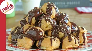 Turkish Tulumba Recipe - Fried Sweet Dough with Sugar Syrup. 