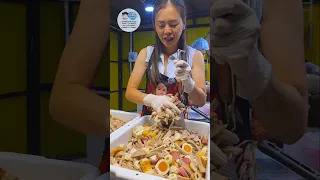 เพิ่งvายได้ 3 เดือนปังมาก‼️ยำกระสอบ ให้เยอะเกินคุ้ม กินได้ทั้งหมู่บ้าน💥แม่ค้าสาวโคตรขยัน #streetfood
