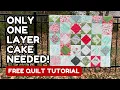 Make a Quick Easy Quilt with a Layer Cake