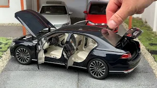 1:18 Volkswagen Phideon 380 TSI 2022, dark blue - Paudi [Unboxing]