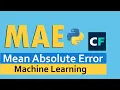 Mean Absolute Error MAE In Python CodingFacts