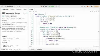 205 Isomorphic Strings LeetCode Daily April 2 Approach Java