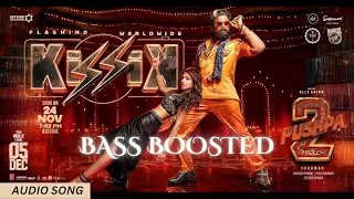 kissik bass boosted hindi pushpa 2 the rule allu arjun sukumar sreeleela dsp