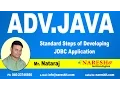 Standard Steps of Developing JDBC Application Advanced Java Tutorial Mr Natraj
