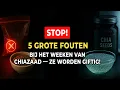 Download Lagu 5 Grote FOUTEN Die Je Maakt Bij Het Weken Van Chiazaad — Ze Kunnen GIFTIG Worden!