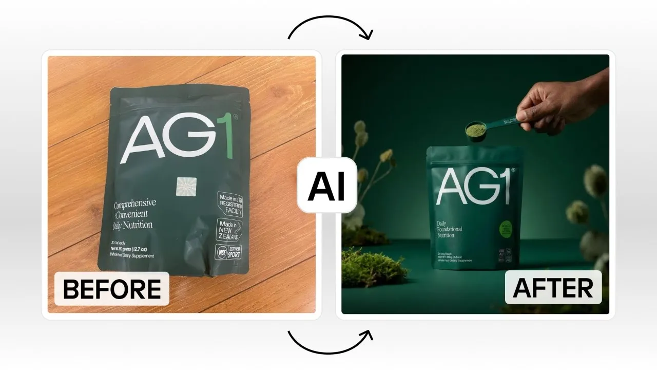 How to use AI product photography - YouTube thumbnail