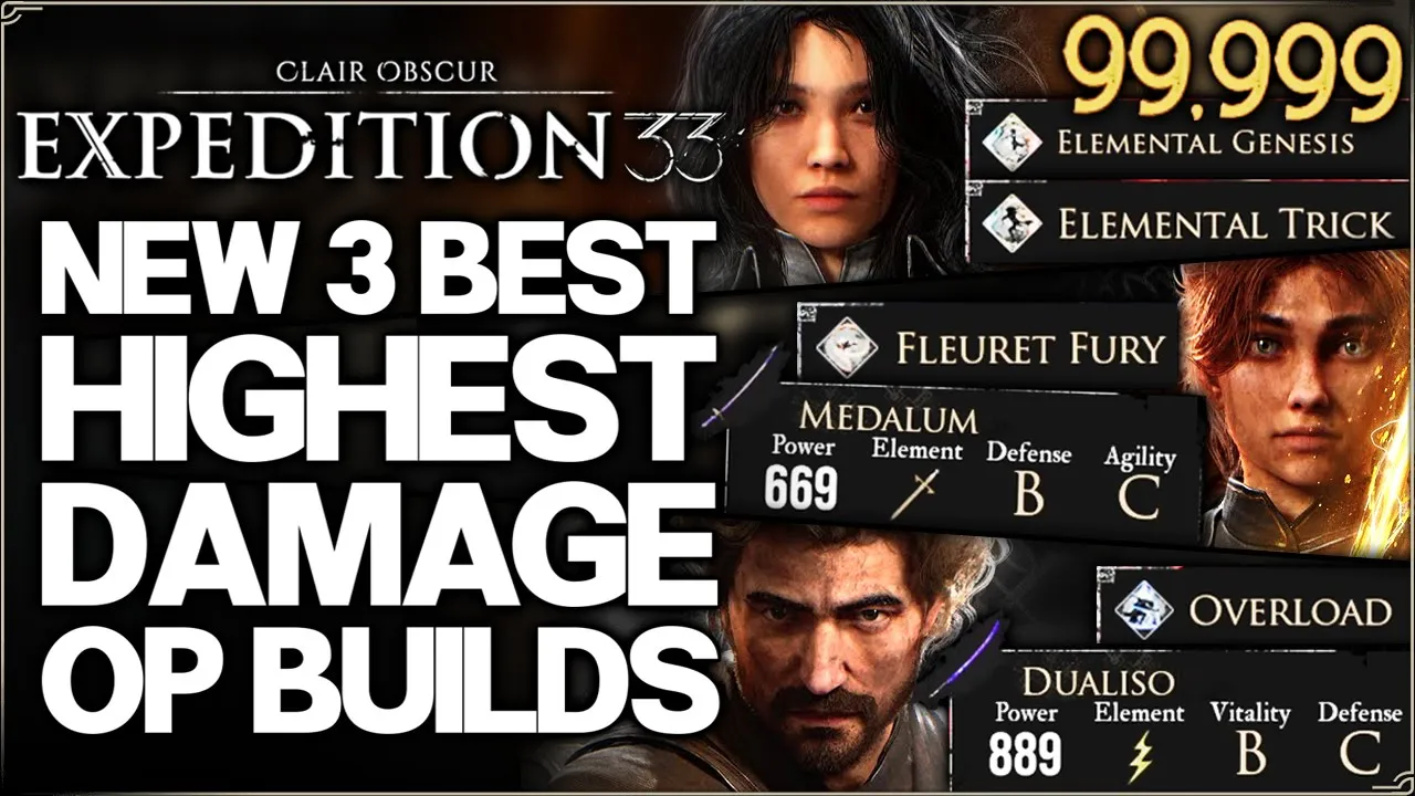 Outline Video Clair Obscur Expedition 33 - New Best HIGHEST DAMAGE Build Guide - OP Maelle Lune Verso Act 2 Builds