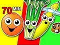 Download Lagu Fruit \u0026 Veggies Songs Collection | Learn Fruit + Vegetable Names, Colors, Colours | Nursery Rhymes