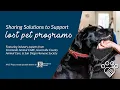 Sharing Solutions to Support Lost Pet Programs