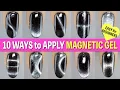 10 Ways to Apply Magnetic Cat Eye Gel Nail Polish ASKA NAILS