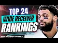 NEW Top 24 WR Rankings Tiers - 2026 Fantasy Football