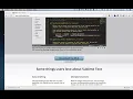 How to Download and Configure Sublime Text Editor Part 2 of 6