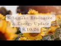 Schumann Resonance Energy Update 8 10 26