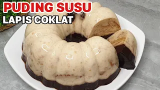 Resep Puding Susu Biskuit Lapis Coklat Lembut dan Enak