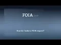 How do I make a FOIA request