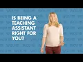 Becoming a Teaching Assistant