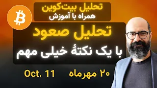 تحلیل بیت کوین امروز تحلیل دقیق همراه با یک نکتۀ خیلی مهم 