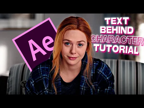 Text Behind Character After Effects