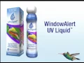 Window Alert UV Liquid protects wild birds from hitting windows