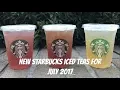 New Starbucks Teavana Shaken Iced Teas for July 2017