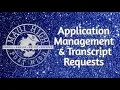 Application Management and Transcript Requests MaiaLearning and Common App