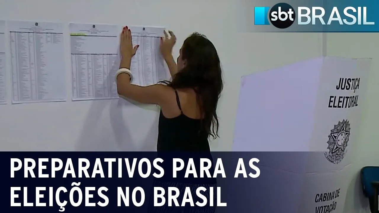 Justiça Eleitoral conclui distribuição e montagem das urnas | SBT Brasil (01/10/22)