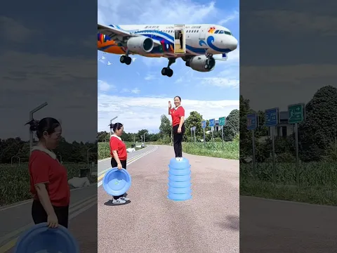 अरे दीदी दीदी कहां जा रही हो एरोप्लेन में बैठकर #funny #viralvideo #ekmotahathighumechala