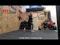 Double Switch Jumping Lunge