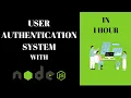 User Authentication System with Nodejs ExpressJS mongodb