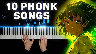10 PHONK SONGS on PIANO