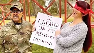 soldier comes home to find cheating wife emotional 