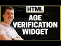 How to Add Age Verification To HTML Website