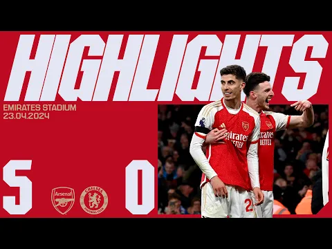 Video Thumbnail: A FIVE-STAR DISPLAY 🤩 | HIGHLIGHTS | Arsenal vs Chelsea (5-0) | Trossard, White (2), Havertz (2)