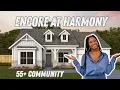 Touring 2 Beautiful 55 Homes in Harrisburg NC Encore at Harmony by David Weekley was
