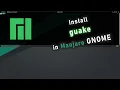 Install guake Drop Down Terminal in Manjaro GNOME