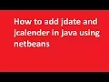 How to add in netbeans