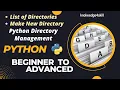 6 2 List of Directories Making a New Directory Python Directory Management knowledge4skill