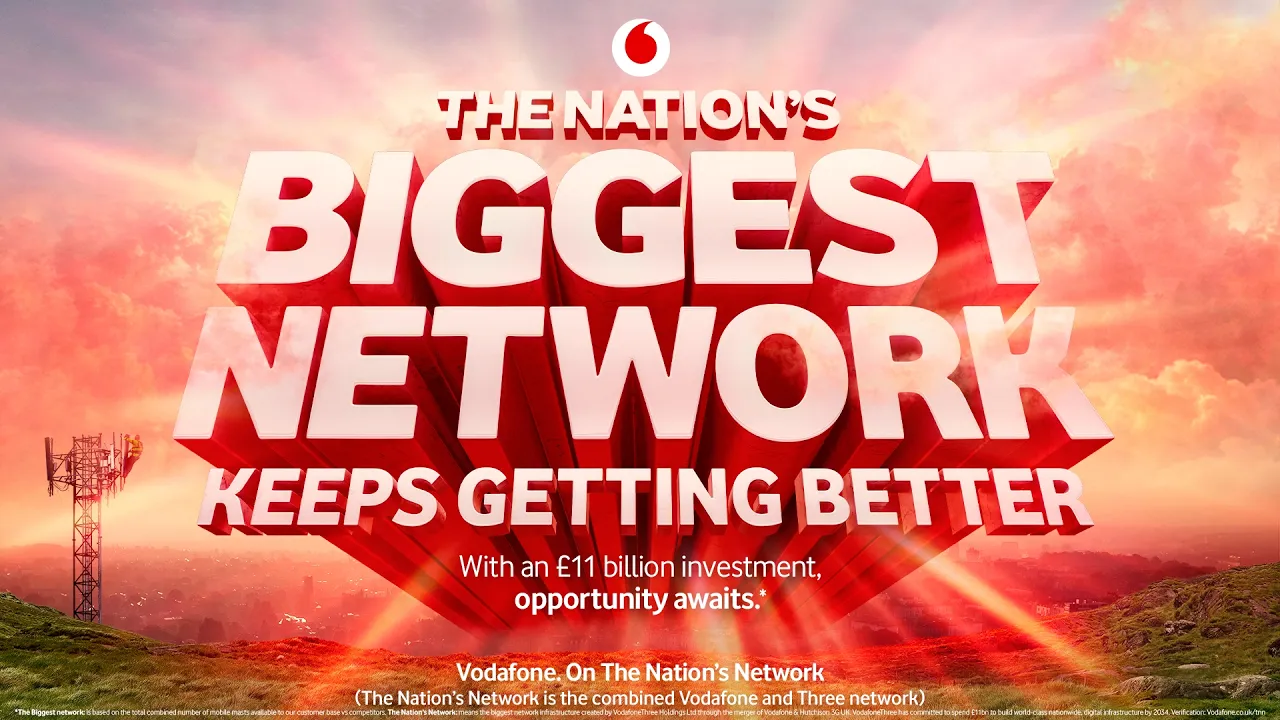 Vodafone UK — Vodafone — The Nation's Biggest Network (YouTube video ad)