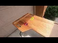 A portable shooting bench