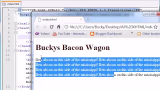 XHTML and CSS Tutorial - 17