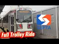 D1 FKA Route 101 Full Trolley Ride 69th Street Transit Center to Media SEPTA