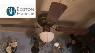 Unboxing Installing and Testing a Bronze Boston Harbor 42 ceiling fan