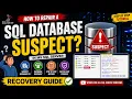 SQL Server Suspect Database Recovery How to Repair Suspect Database MS SQL