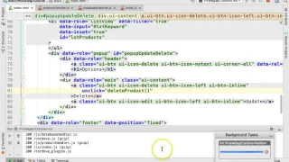 Deleting a row from Web SQL SQLite using JavaScript Table Tutorial
