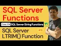 SQL Server Functions SQL Server String Functions - SQL Server LTRIM Function 236 W3School